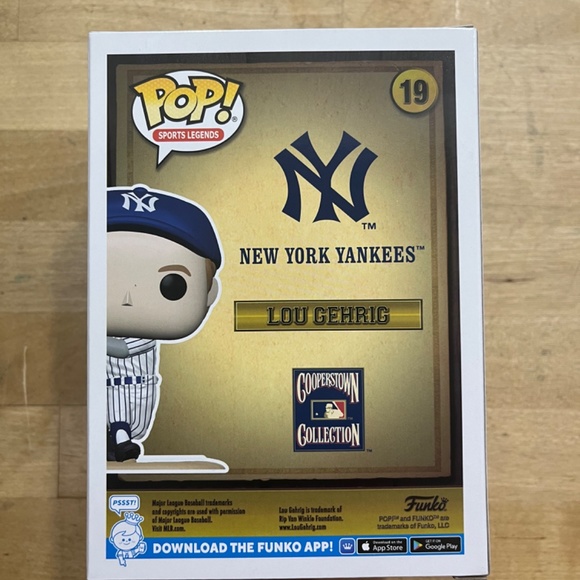 Lou Gehrig MLB Sports Legends Funko Pop #19 - CHASE Variant - Picture 4 of 6